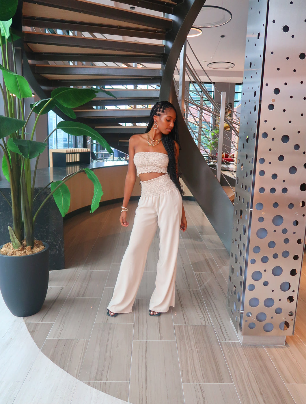 Smocked Pant Set